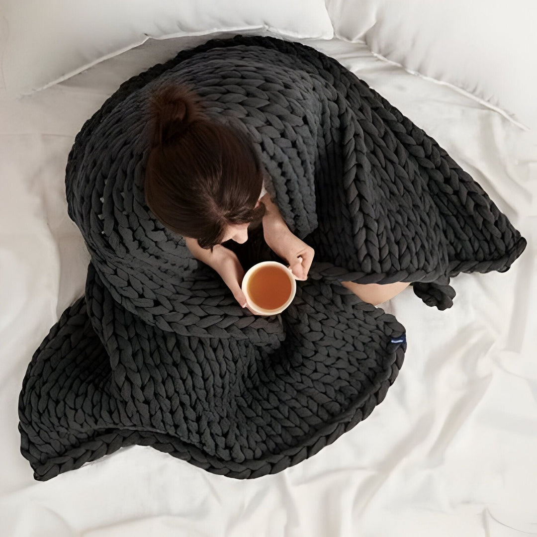 Cosy Weighted Fleece Blanket for Single Sleepers, 3.3 and 5.7 lb | Weighted Winter Night Warmth | Weighted Blankets