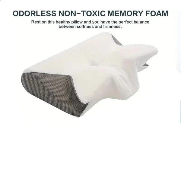 Pillow with Armrests Butterfly Shape for Side and Back Sleepers