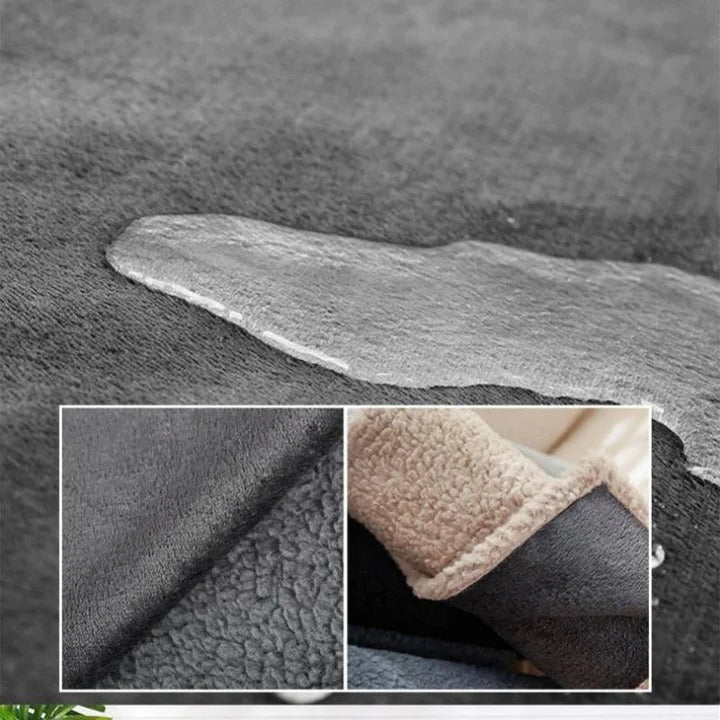 Waterproof Sherpa Fleece Dog Blanket and Furniture Protector, Reversible | Waterproof Pet Furniture Cover | Pet Blankets