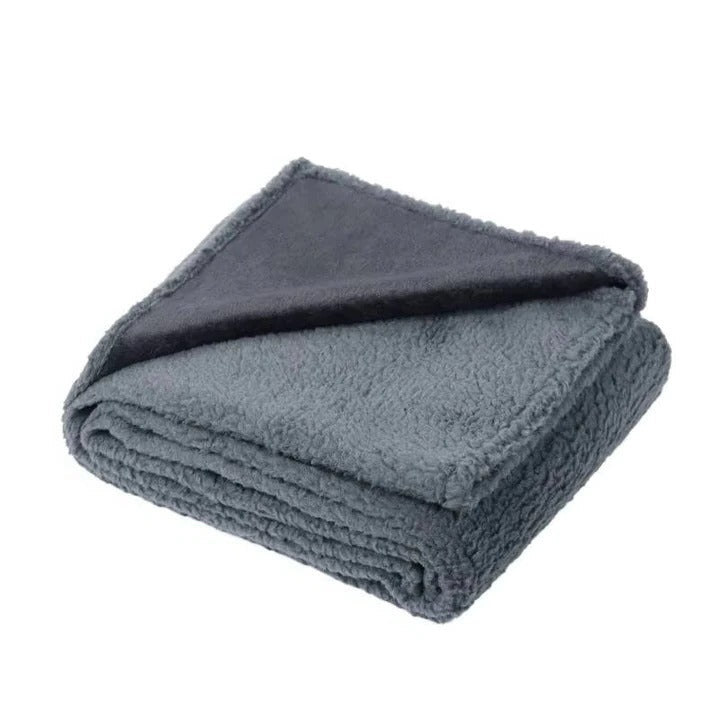 Waterproof Sherpa Fleece Dog Blanket and Furniture Protector, Reversible | Waterproof Pet Furniture Cover | Pet Blankets