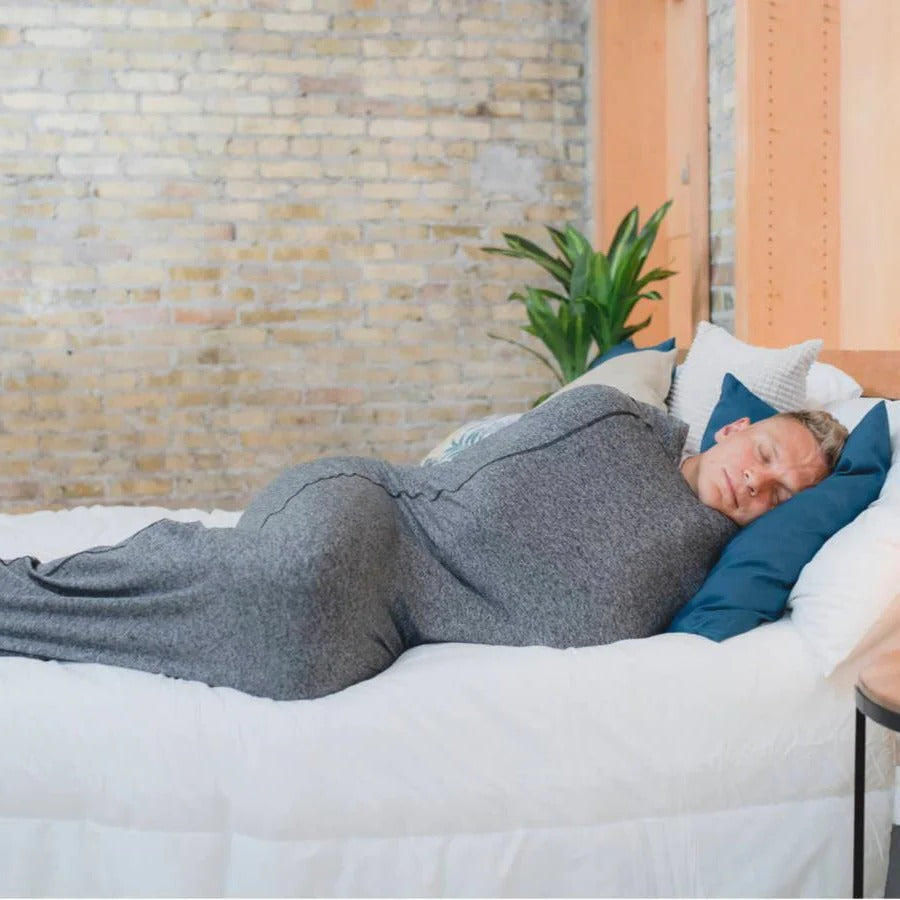 Adult Wearable Swaddle Blanket Wrap in Microfiber, Feather-Free | Windproof Wearable Wrap for Layering | Wearable Blankets