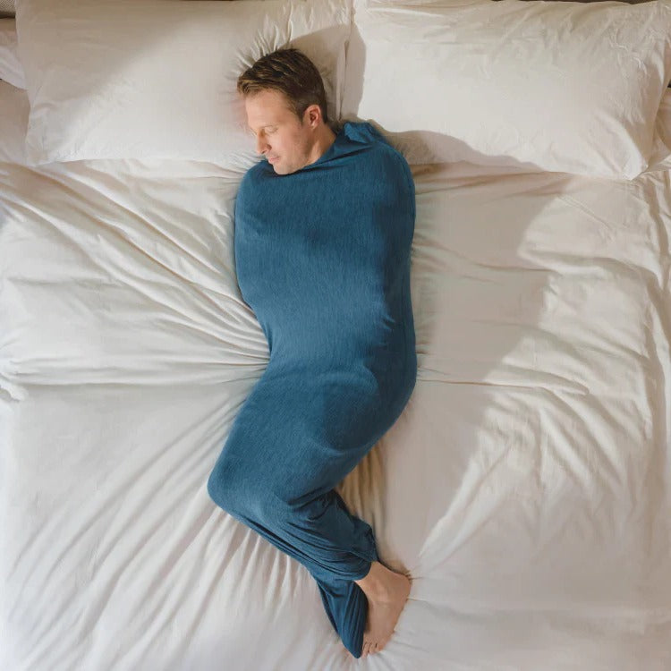 Adult Wearable Swaddle Blanket Wrap in Microfiber, Feather-Free | Windproof Wearable Wrap for Layering | Wearable Blankets