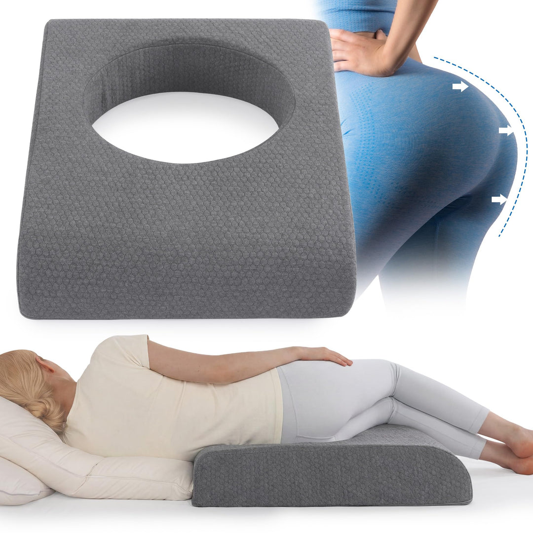 High-Density Foam Seat Cushion with Hole for Sleeping and Sitting | Open-Centre Foam for Sitting and Sleeping | Seat Cushions