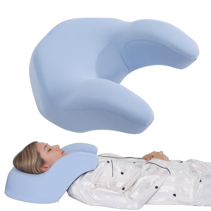 Adjustable Height Memory Foam Back Sleeping Pillow with Two Washable Covers | Back Sleeper Pillow, Your Height | Bed Pillows
