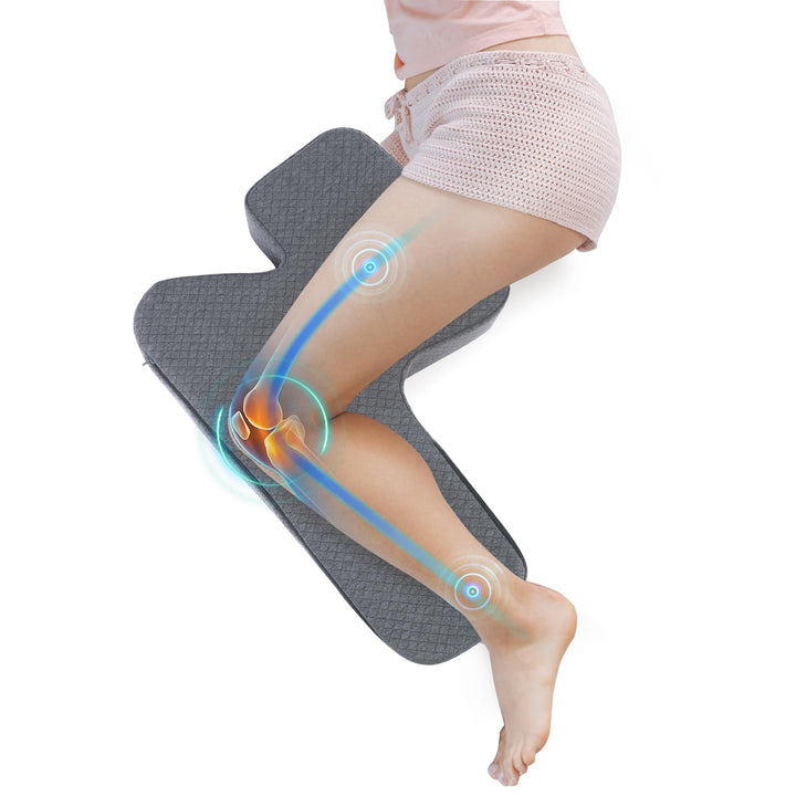 4 Inch Z-Shaped Memory Foam Knee Pillow with Pressure Relief Support | Z-Shaped Cushion for Side Sleepers | Knee Pillows
