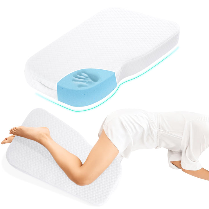 Memory Foam Knee Pillow for Side Sleepers, Pregnancy and Hip Alignment | Knee Pillow for Comfortable Alignment | Knee Pillows