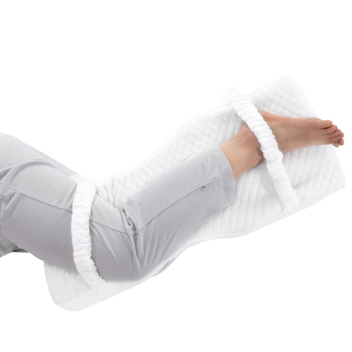 Memory Foam Knee Pillow with Strap for Hip and Lower Back Comfort | Strap-On Knee Pillow Stays Put | Knee Pillows