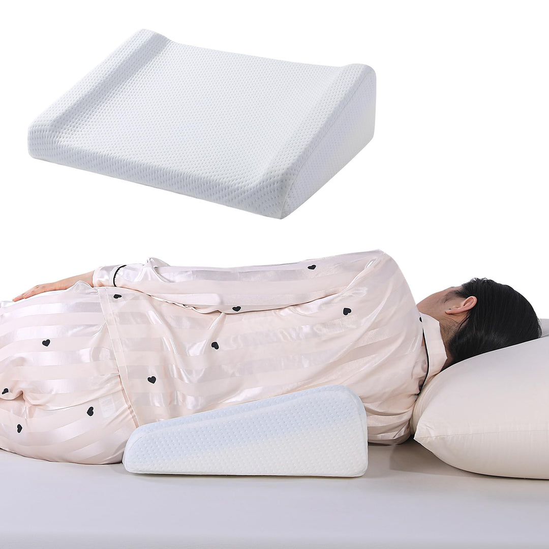 Memory Foam Wedge Pillow for Shoulder Comfort, Side, Back, Stomach | Wedge for Shoulder Comfort | Wedge Pillows
