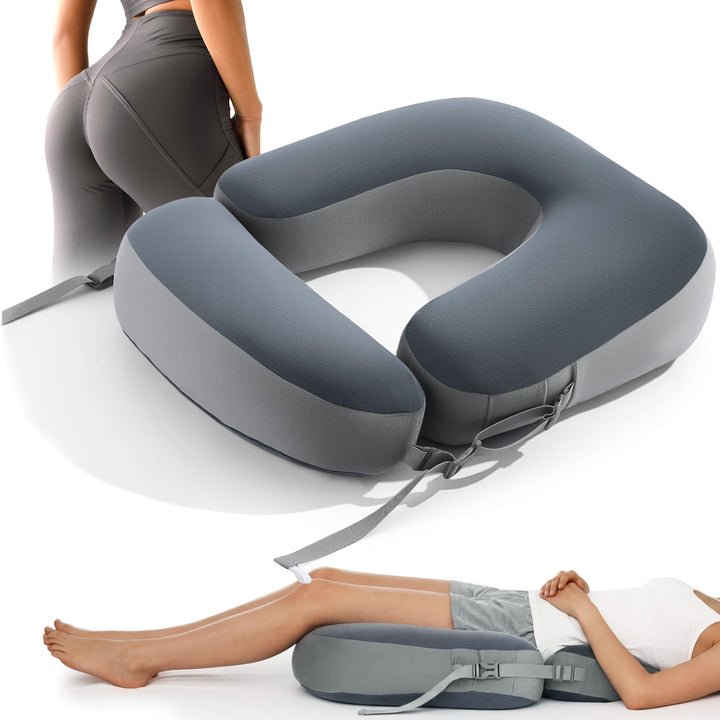 Adjustable Cushion with Lumbar Support for Sitting, Sleeping and Driving | Seat and Lumbar Support Together | Seat Cushions