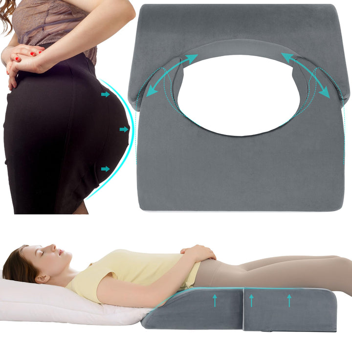 Adjustable Size High-Density Foam Support Pillow for Sitting and Resting | Resize It to Fit Your Comfort | Seat Cushions