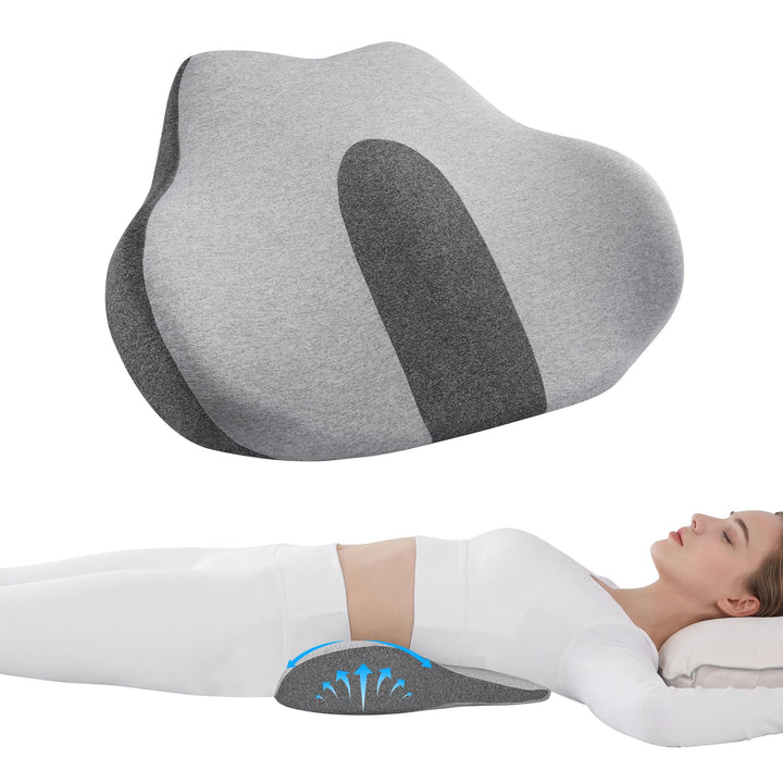 Elevated Lower Back Pillow for Sleeping, Ergonomic Memory Foam Cushion | Elevated Lower Back and Hip Comfort | Wedge Pillows