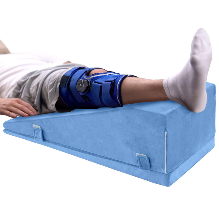 Adjustable Two-Height Leg Elevation Pillow for Knee and Hip Comfort | Two Height Settings for Leg Rest | Wedge Pillows