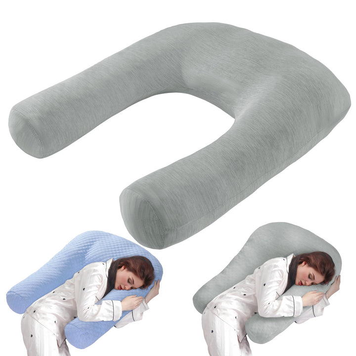 Cooling U-Shaped Body Pillow for Neck and Shoulder Support | Cool U-Shape Support All Night | Body Pillows