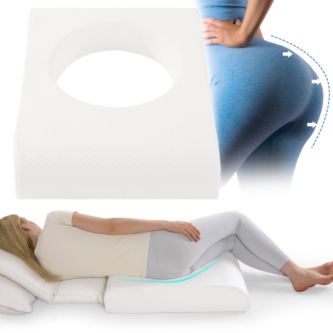 High-Density Foam Seat Cushion with Hole for Sleeping and Sitting | Open-Centre Foam for Sitting and Sleeping | Seat Cushions