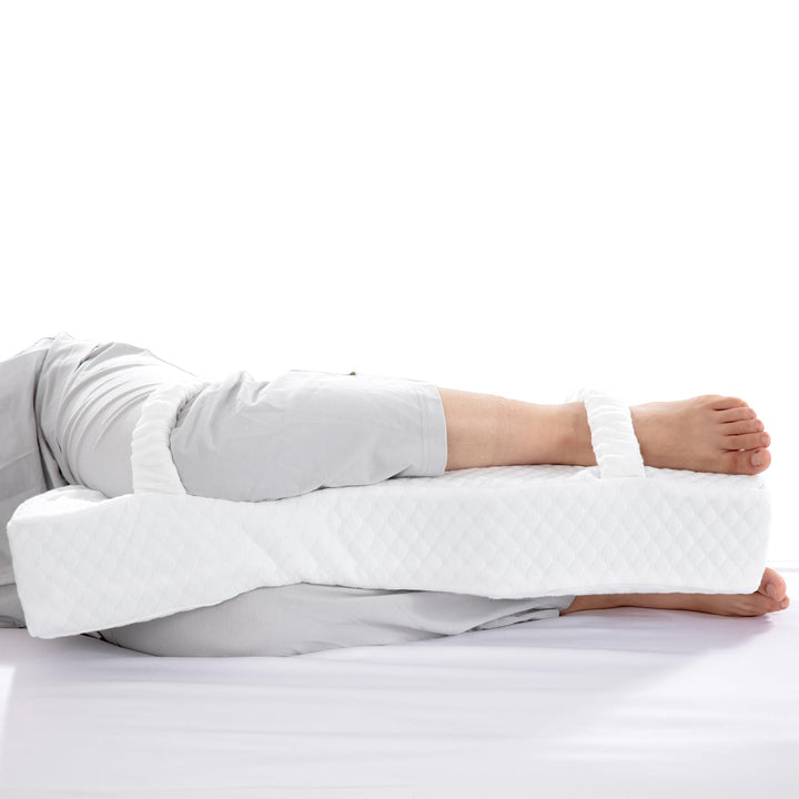 Memory Foam Knee Pillow with Strap for Hip and Lower Back Comfort | Strap-On Knee Pillow Stays Put | Knee Pillows