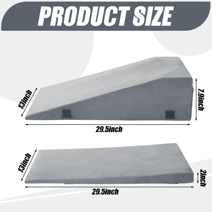 Adjustable Two-Height Leg Elevation Pillow for Knee and Hip Comfort | Two Height Settings for Leg Rest | Wedge Pillows