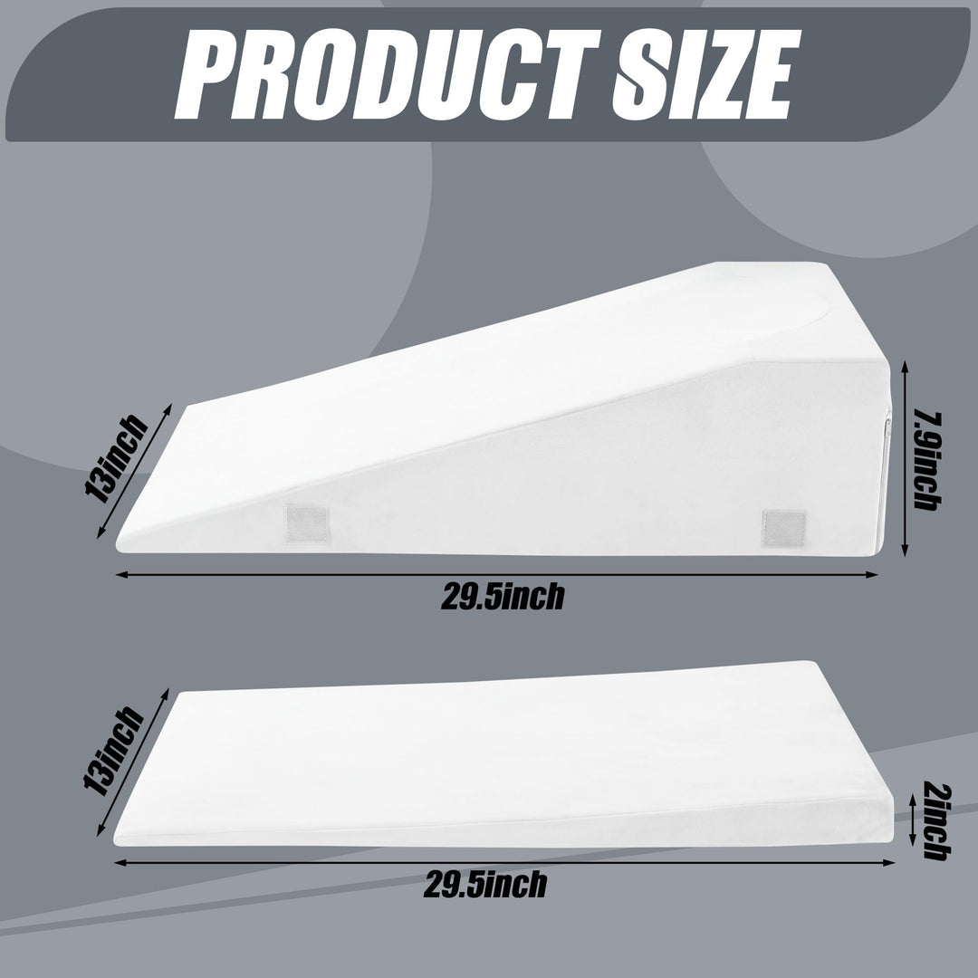 Adjustable Two-Height Leg Elevation Pillow for Knee and Hip Comfort | Two Height Settings for Leg Rest | Wedge Pillows