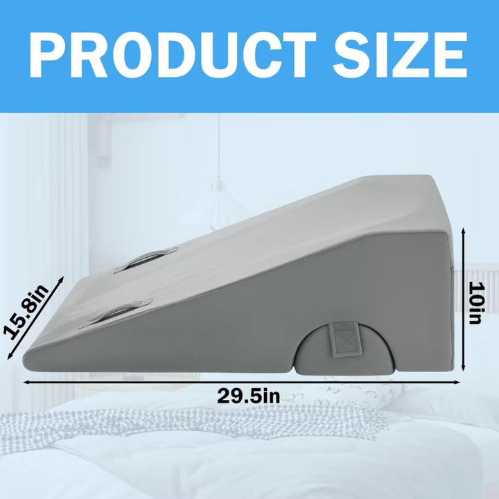 Contoured Knee and Leg Support Pillow in Single or Full Size | Stepped Support for Resting Legs | Wedge Pillows