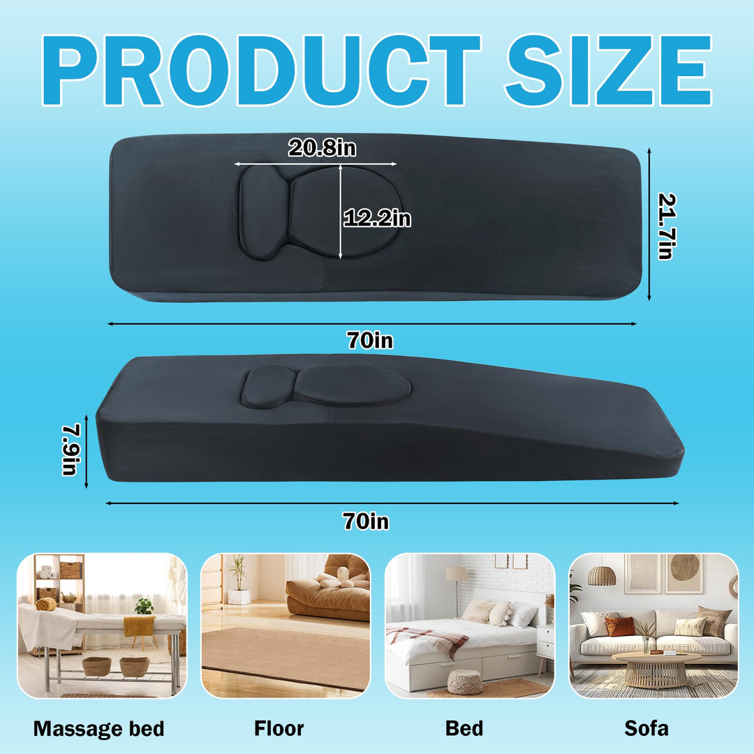 Full-Body Pregnancy Pillow with Belly Cutout for Stomach Sleepers | Belly-Friendly Full Body Support | Body Pillows
