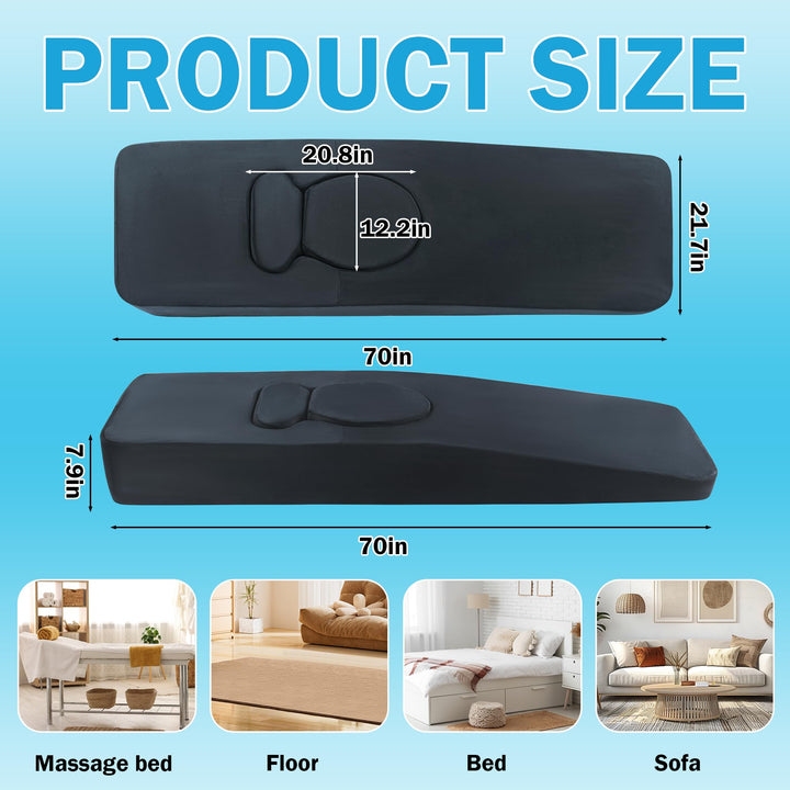 Full-Body Pregnancy Pillow with Belly Cutout for Stomach Sleepers | Belly-Friendly Full Body Support | Body Pillows