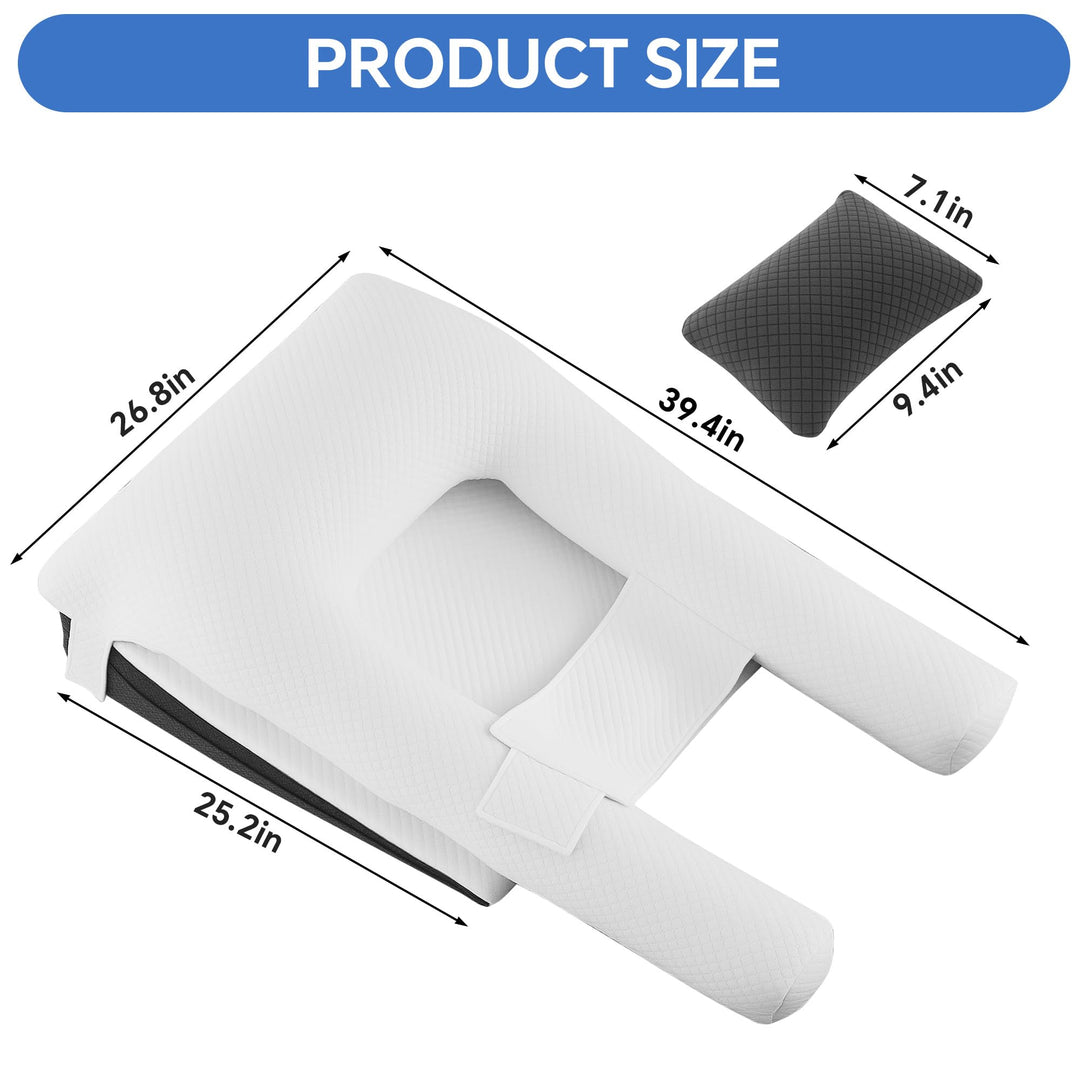 Adjustable Wedge Pillow Set for Sleeping with Multi-Angle Support | Multi-Angle Wedge Set for Sleep | Wedge Pillows
