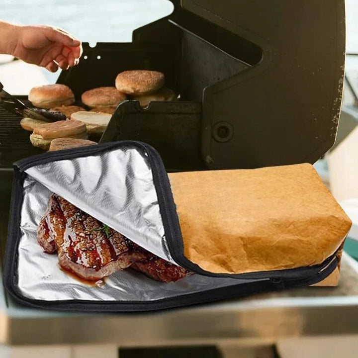 Insulated Meat Resting Blanket Carrier with Handle for Brisket and Turkey | Hold Heat After Cooking | Kitchen Accessories