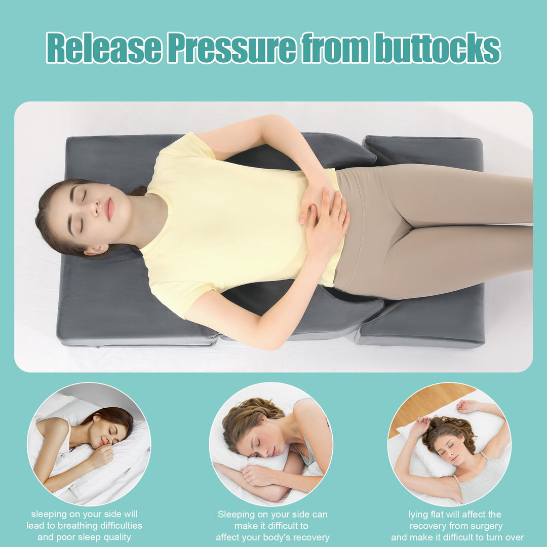 Foldable Adjustable High-Density Foam Support Pillow for Sleeping | Foldable Foam Pillow, Adjustable Fit | Seat Cushions