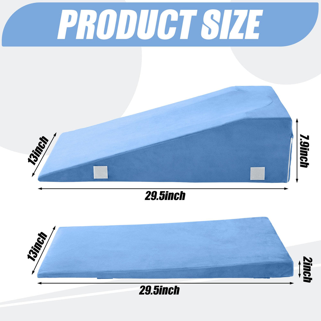 Adjustable Two-Height Leg Elevation Pillow for Knee and Hip Comfort | Two Height Settings for Leg Rest | Wedge Pillows