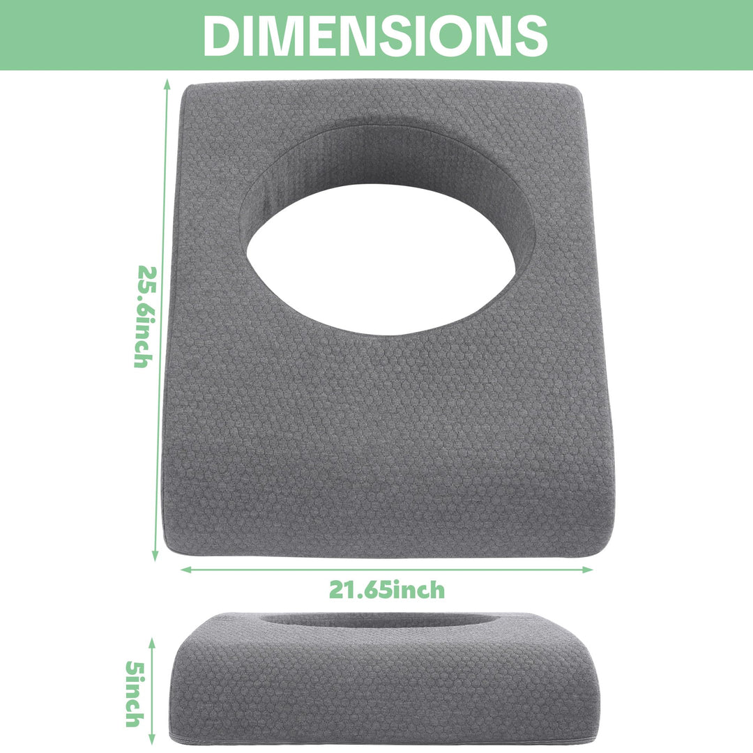 High-Density Foam Seat Cushion with Hole for Sleeping and Sitting | Open-Centre Foam for Sitting and Sleeping | Seat Cushions