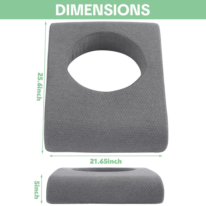 High-Density Foam Seat Cushion with Hole for Sleeping and Sitting | Open-Centre Foam for Sitting and Sleeping | Seat Cushions