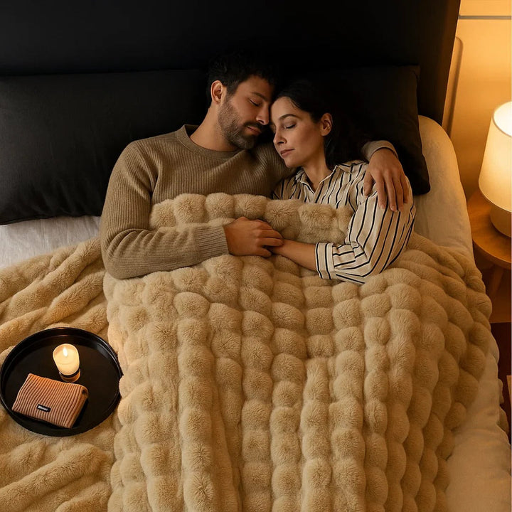 All-Season Plush Blanket with Minimal Design, Machine Washable, 39 x 63 in | Smooth Plush All-Season Blanket | Throw Blankets