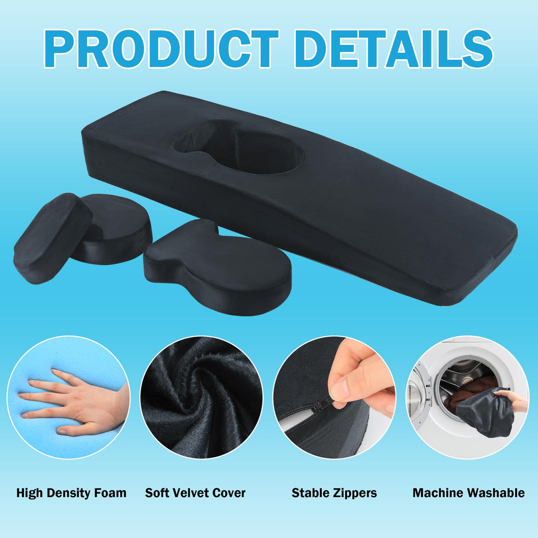 Full-Body Pregnancy Pillow with Belly Cutout for Stomach Sleepers | Belly-Friendly Full Body Support | Body Pillows