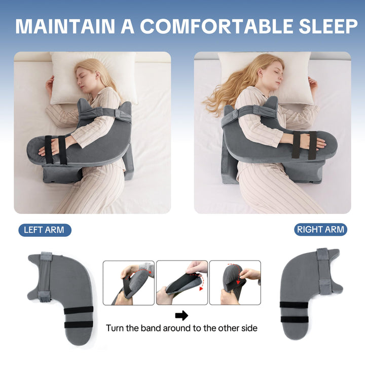 Memory Foam Arm Elevation Pillow for Side Sleepers and Shoulder Comfort | Memory Foam Shoulder and Arm Rest | Wedge Pillows