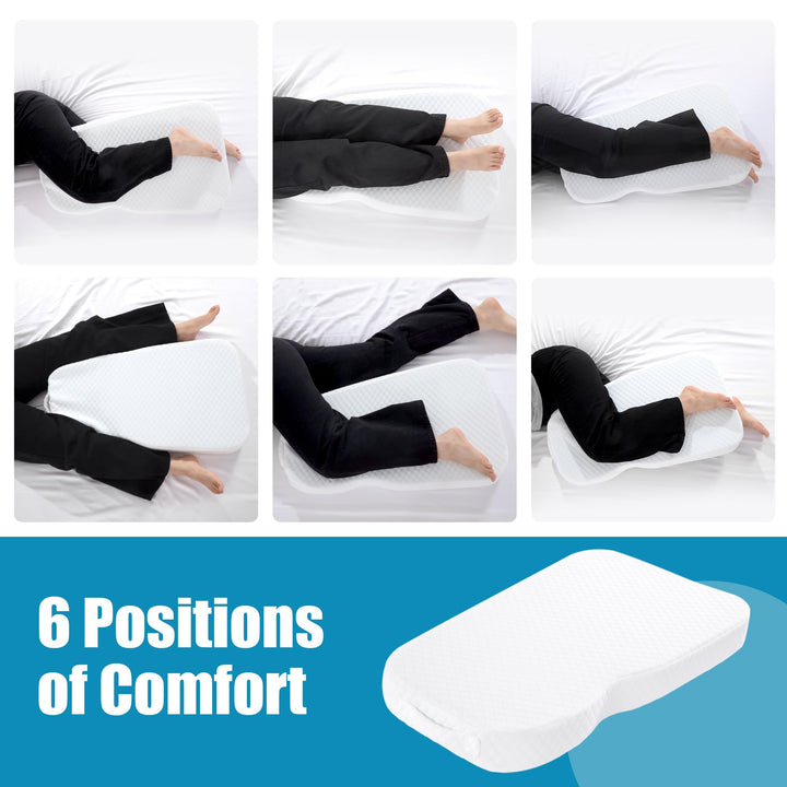 Memory Foam Knee Pillow for Side Sleepers, Pregnancy and Hip Alignment | Knee Pillow for Comfortable Alignment | Knee Pillows