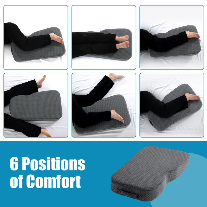 Memory Foam Knee Pillow for Side Sleepers, Pregnancy and Hip Alignment | Knee Pillow for Comfortable Alignment | Knee Pillows