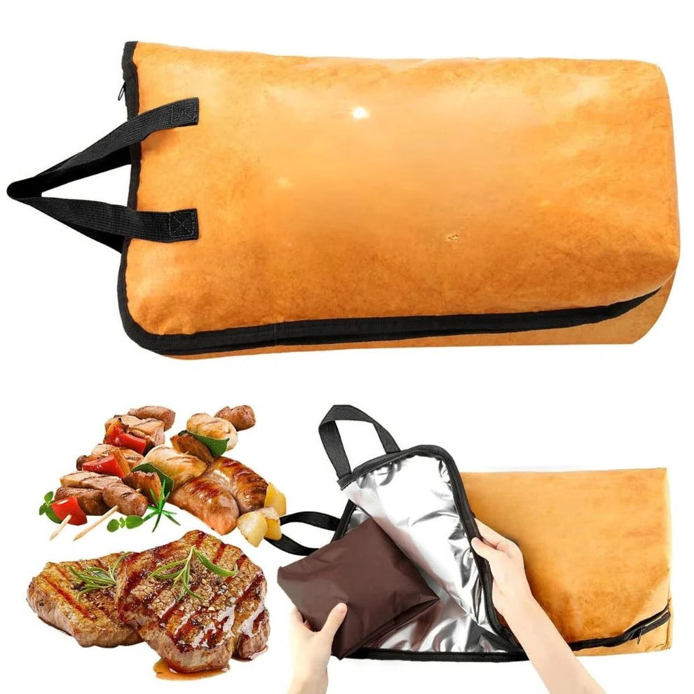Insulated Meat Resting Blanket Carrier with Handle for Brisket and Turkey | Hold Heat After Cooking | Kitchen Accessories