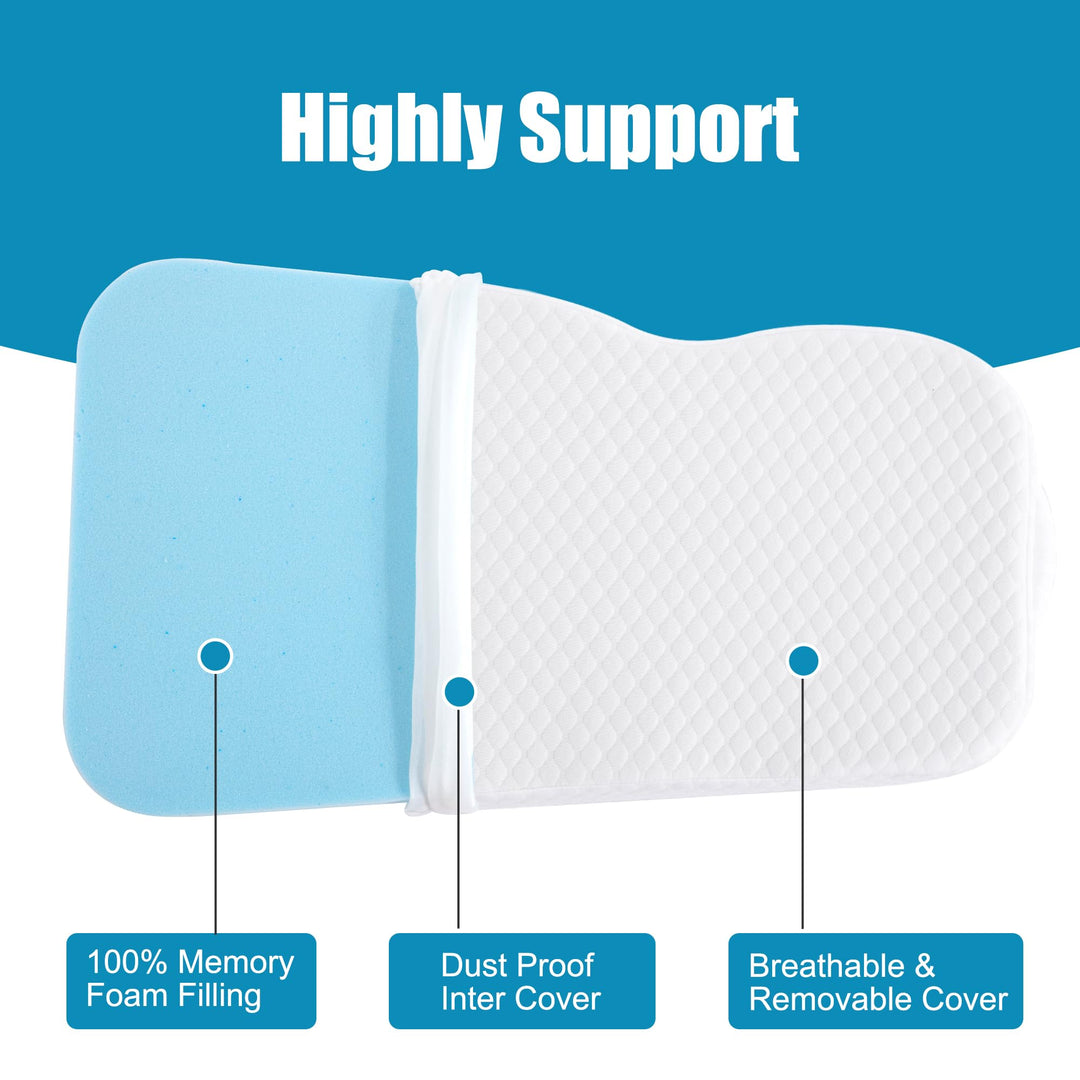 Memory Foam Knee Pillow for Side Sleepers, Pregnancy and Hip Alignment | Knee Pillow for Comfortable Alignment | Knee Pillows
