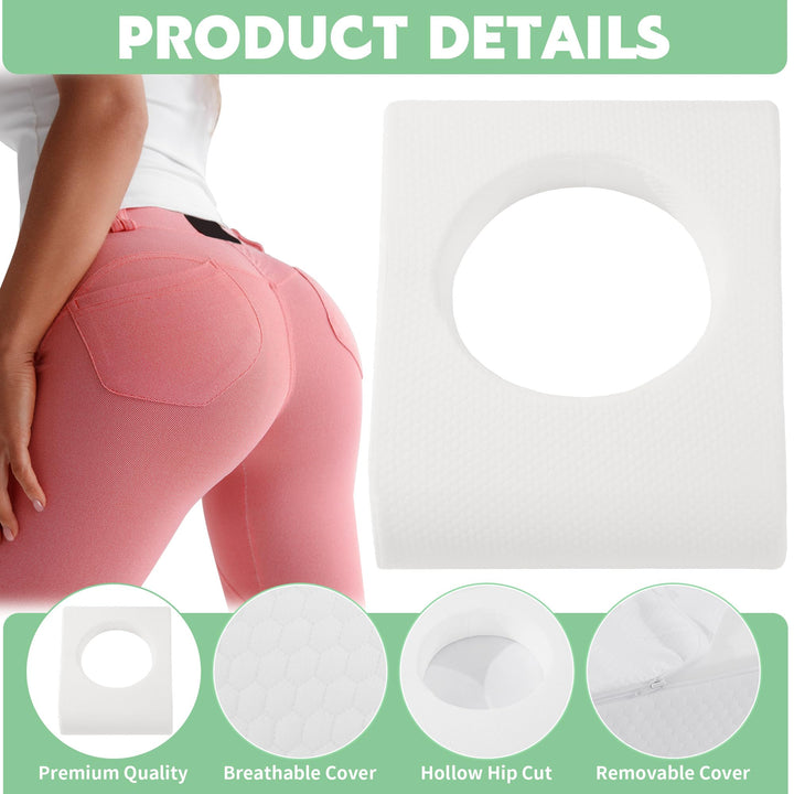 High-Density Foam Seat Cushion with Hole for Sleeping and Sitting | Open-Centre Foam for Sitting and Sleeping | Seat Cushions