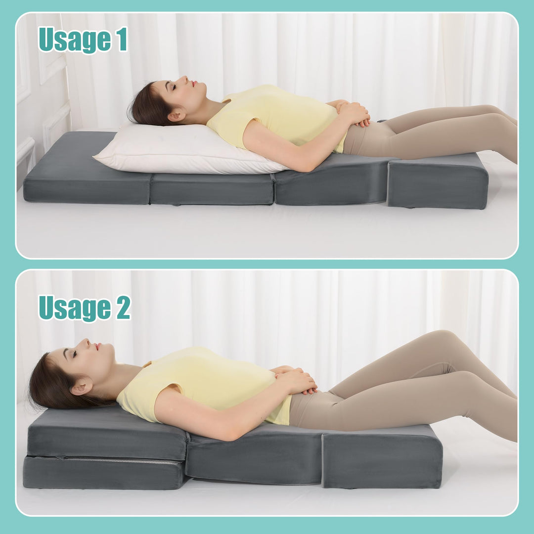 Foldable Adjustable High-Density Foam Support Pillow for Sleeping | Foldable Foam Pillow, Adjustable Fit | Seat Cushions
