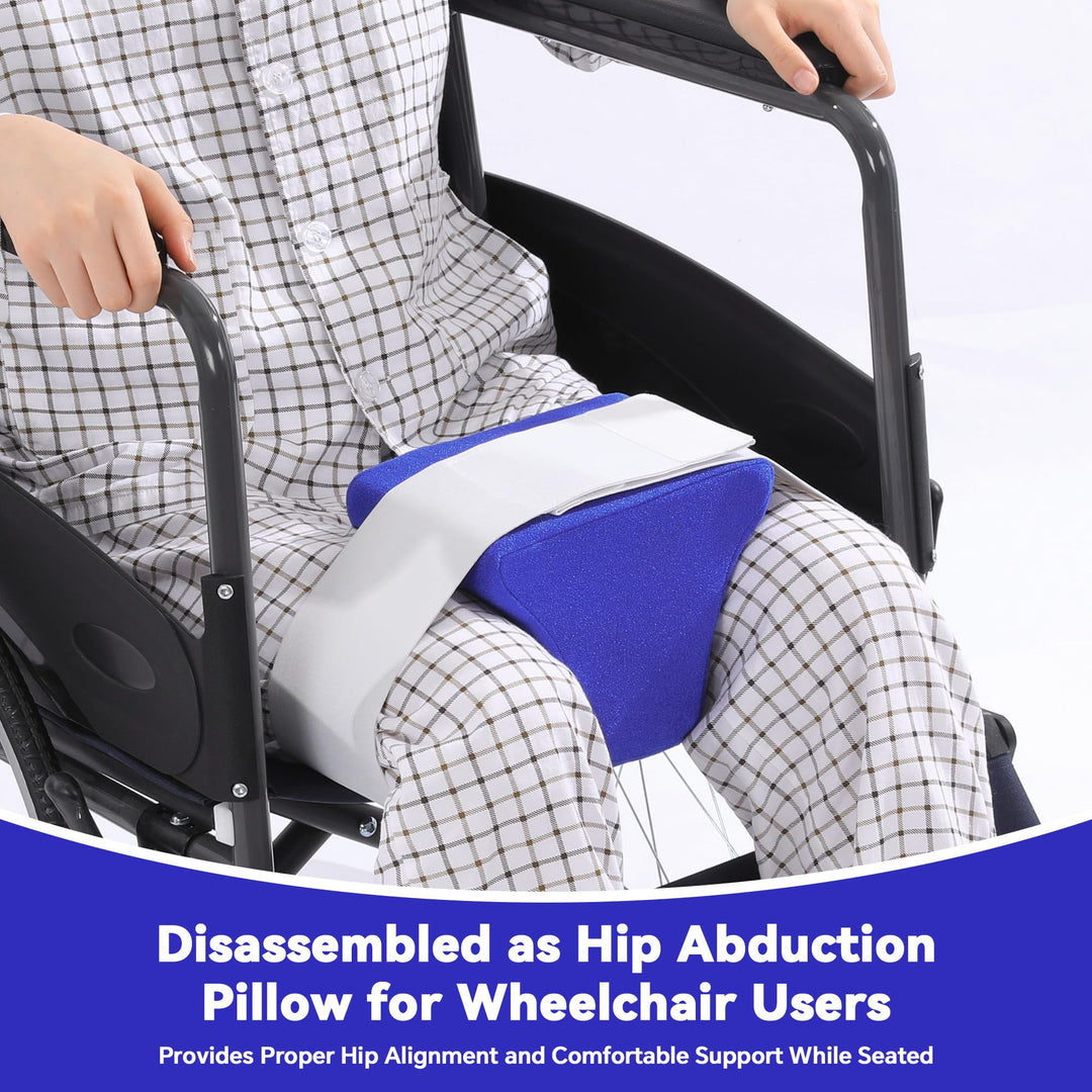 2-in-1 Separable Hip Support Pillow with Strap for Knee Separation | Two-in-One Knee Separator with Strap | Knee Pillows