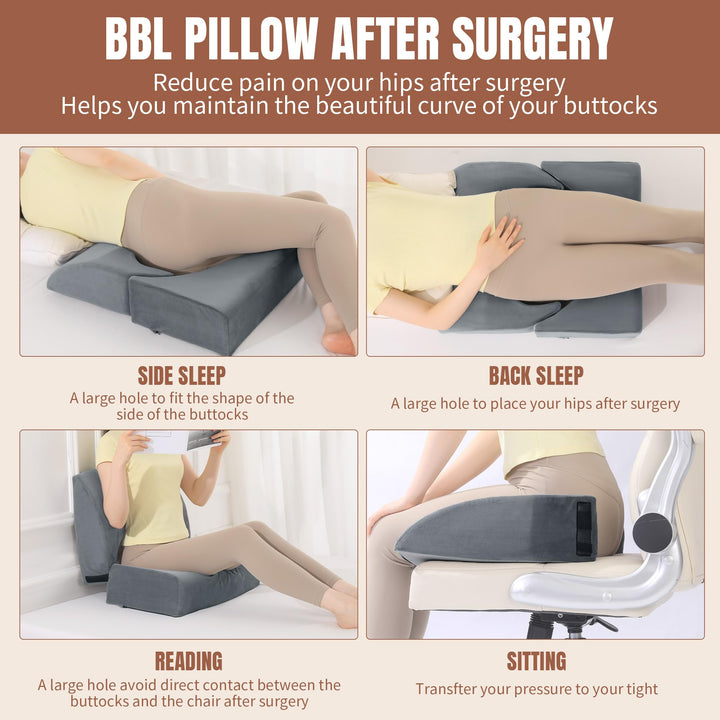 Adjustable Size High-Density Foam Support Pillow for Sitting and Resting | Resize It to Fit Your Comfort | Seat Cushions