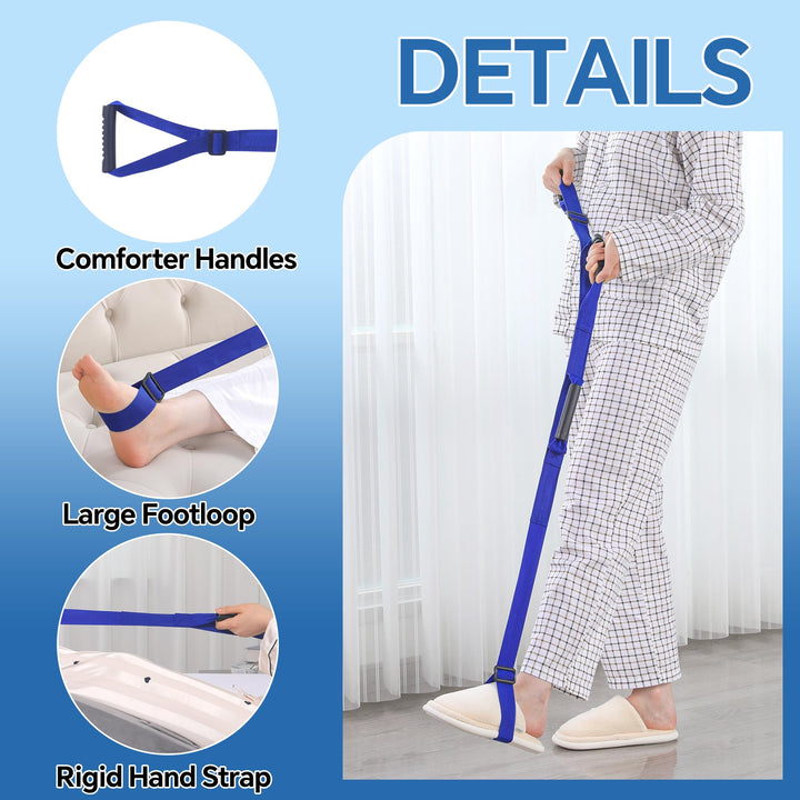 2-in-1 Adjustable Leg Elevation Wedge Pillow with Leg Lifter | Two Ways to Rest Your Legs | Wedge Pillows