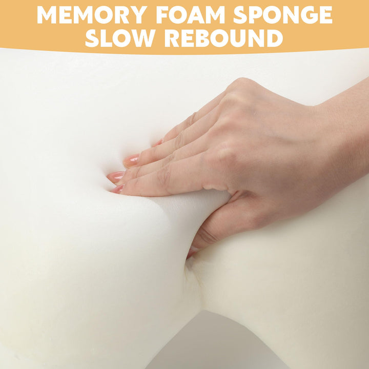 Ergonomic Air Layer Memory Foam Face and Neck Pillow | Breathable Face and Neck Contour | Bed Pillows