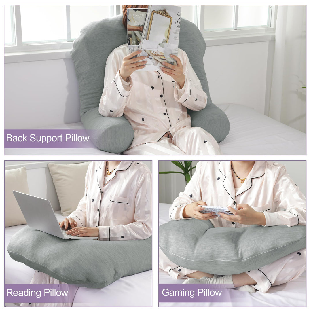 Cooling U-Shaped Body Pillow for Neck and Shoulder Support | Cool U-Shape Support All Night | Body Pillows