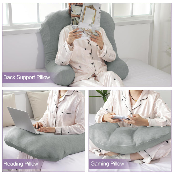 Cooling U-Shaped Body Pillow for Neck and Shoulder Support | Cool U-Shape Support All Night | Body Pillows