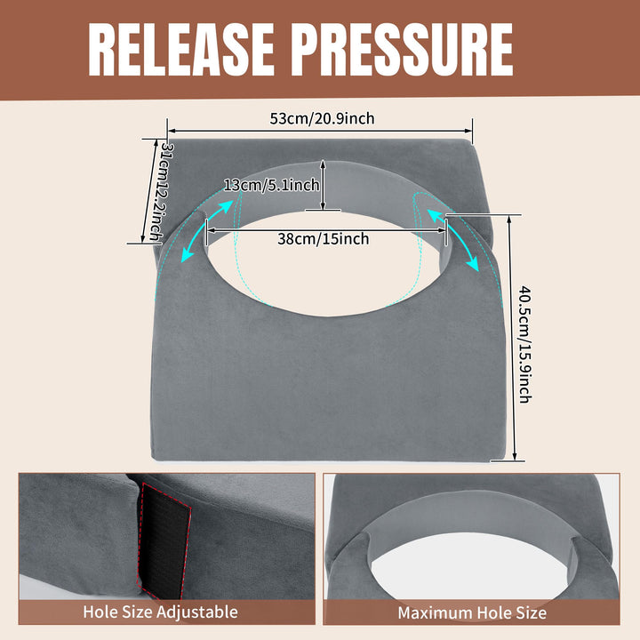 Adjustable Size High-Density Foam Support Pillow for Sitting and Resting | Resize It to Fit Your Comfort | Seat Cushions