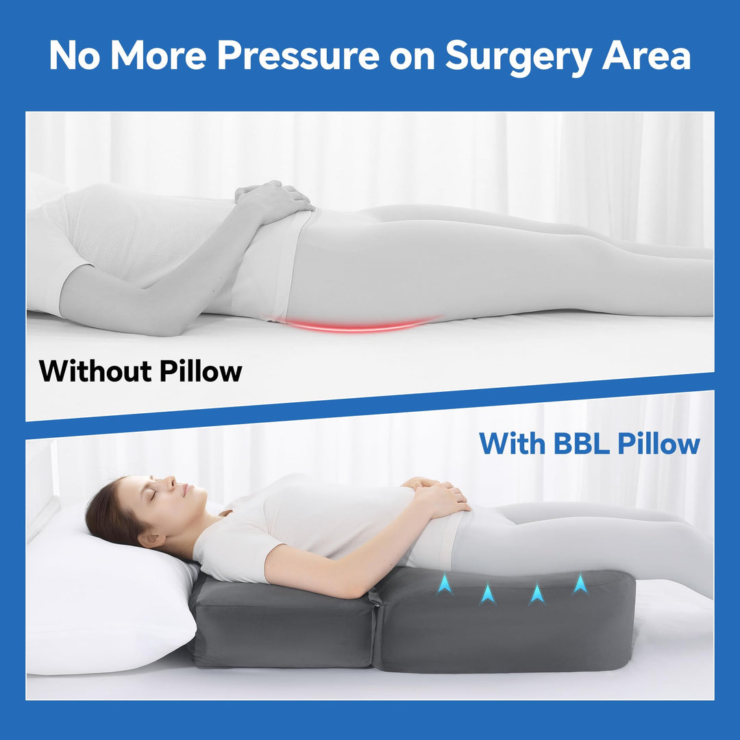 Extra Long Support Pillow with Mixed Filling for Seating and Sleeping | Extra Long Coverage for Your Back | Seat Cushions