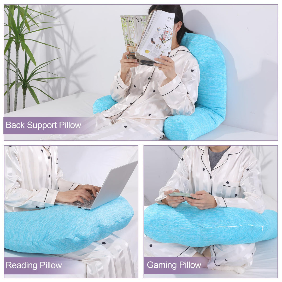Cooling U-Shaped Body Pillow for Neck and Shoulder Support | Cool U-Shape Support All Night | Body Pillows