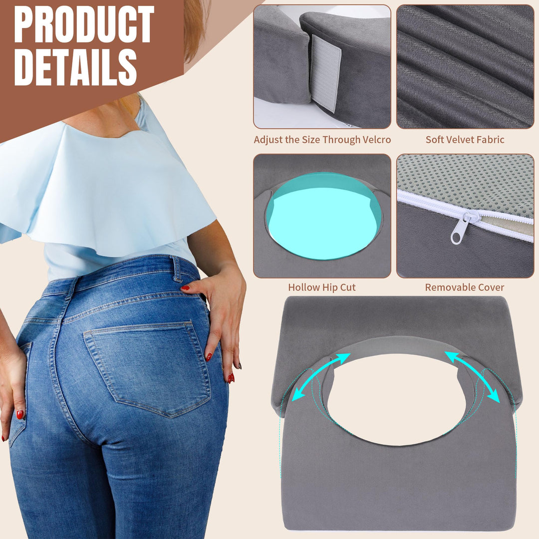 Adjustable Size High-Density Foam Support Pillow for Sitting and Resting | Resize It to Fit Your Comfort | Seat Cushions