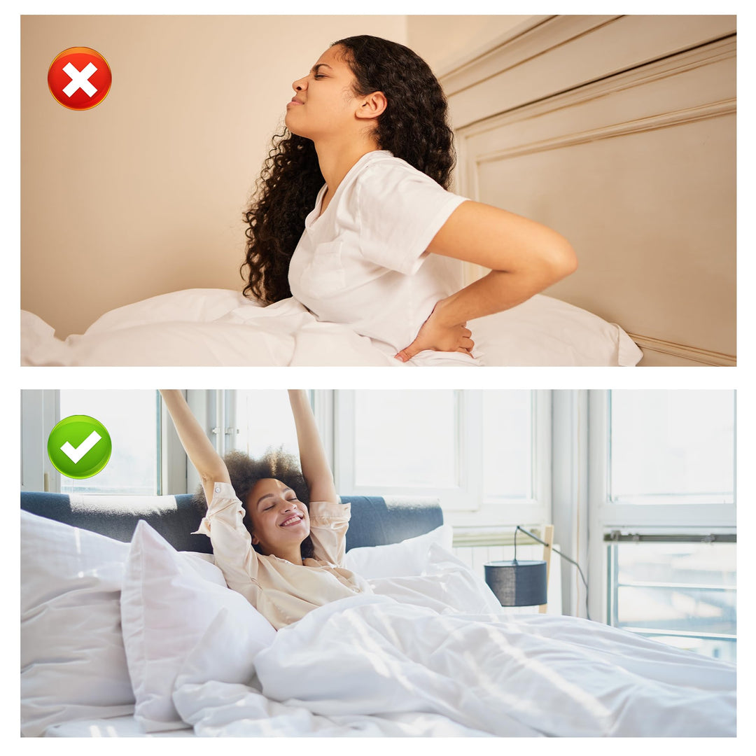 Under Mattress Support Wedge in Thick Foam for Sagging Beds | Lift and Level an Uneven Mattress | Mattress Wedges